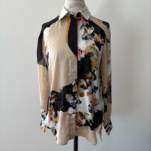 3.1 Phillip Lim for Target Floral Colorblock Blouse